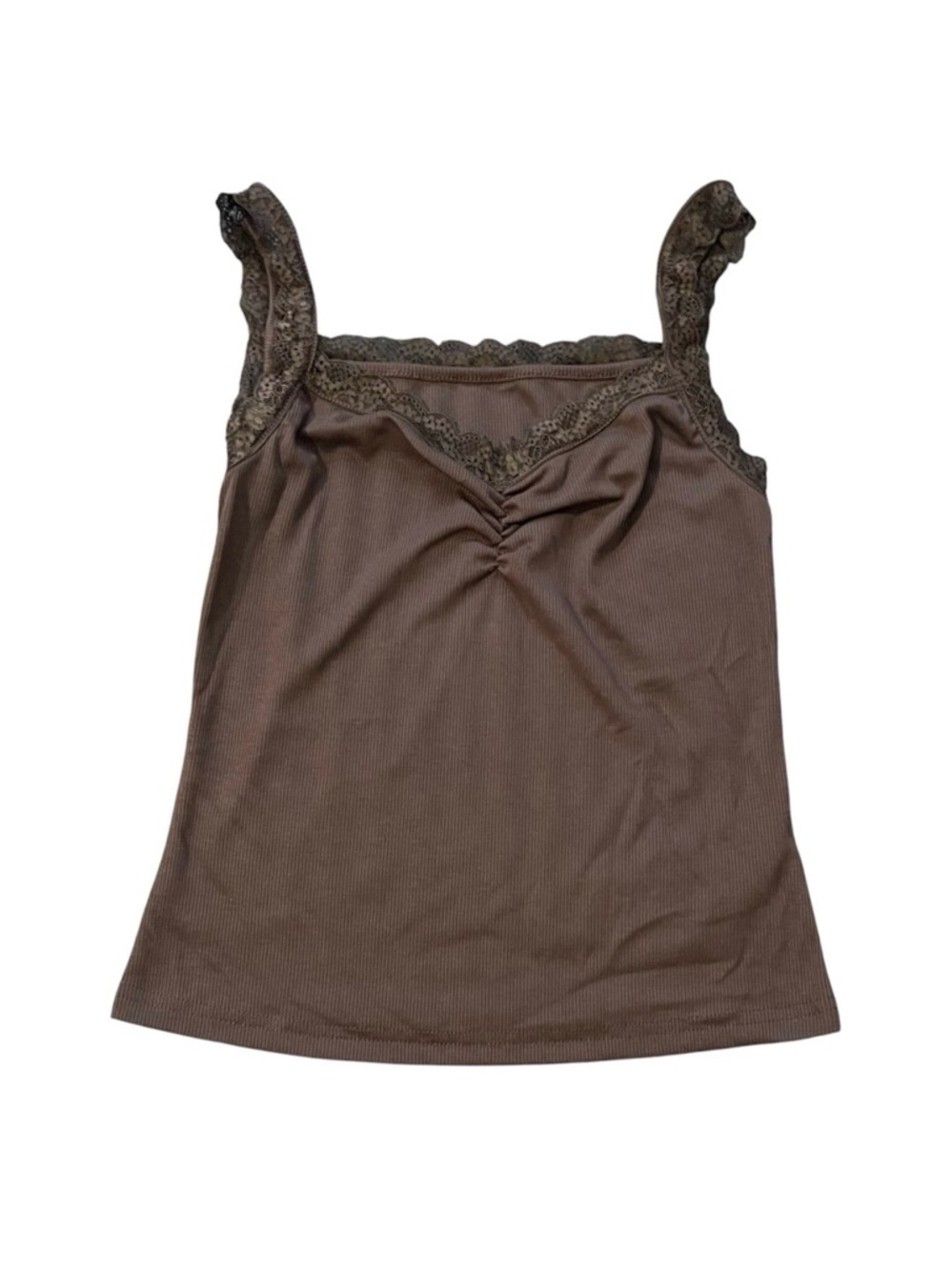 Cider Black and White Logo Strap Top size m